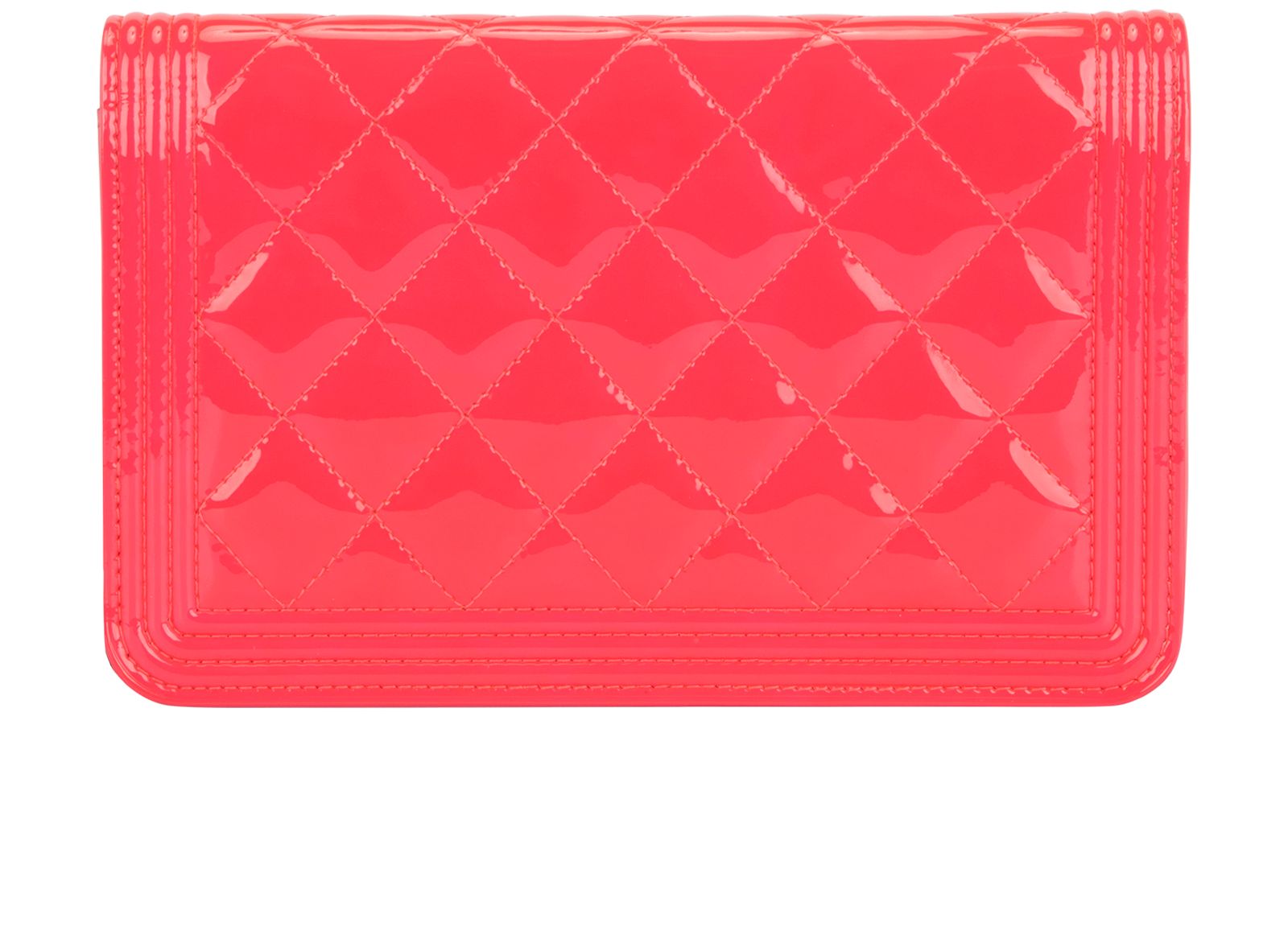 WOC Boy Bag, &pound;1,600, Handbags, Pink, Patent Leather, Back view